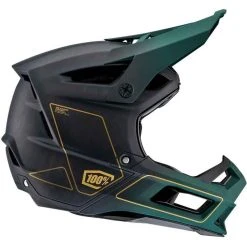 100% Aircraft 2 Helm - Gold/Forest Green