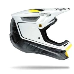 100% Aircraft Mips Fullface Helm - Bi-Turbo Weiß