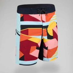 OLAIAN Boardshorts Surfen 500 19" Archi Rot