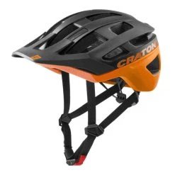 CRATONI MTB - Fahrradhelm AllRace Schwarz/neonorange Matt