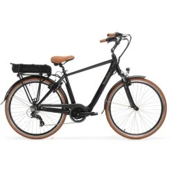 Beaufort Elektrisches Herrenfahrrad, Birgit, 51 Cm, Mittelmotor, 7 Gang, Schwarz