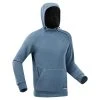 Quechua Fleecepullover Hoodie Herren Bergwandern - MH100 Blau