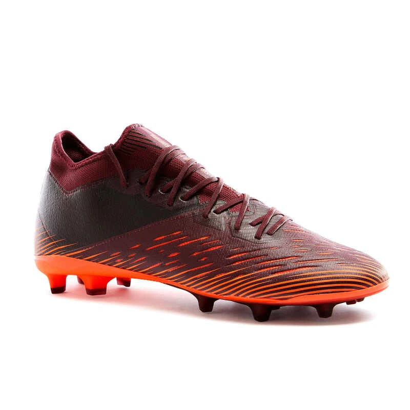 Kipsta Fussballschuhe Nocken CLR FG Damen/Herren Bordeaux/orange 1 Kipsta Fussballschuhe Nocken CLR FG Damen/Herren Bordeaux/orange