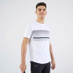 Artengo Herren Tennis T-Shirt Kurzarm - Essential Weiss