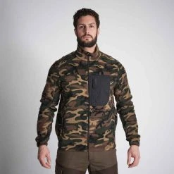 SOLOGNAC Jagd-Fleecejacke 500 Camouflage