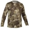 SOLOGNAC Jagdshirt Langarm 100 TREEMETIC Atmungsaktiv Camouflage