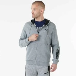 Kapuzenjacke Puma Active Herren Grau