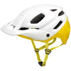 KED MTB Fahrradhelm Pector ME-1, Weiß-gelb