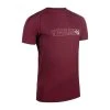 EVADICT Laufshirt Kurzarm Trail Herren Bordeaux Mit Grafikprint