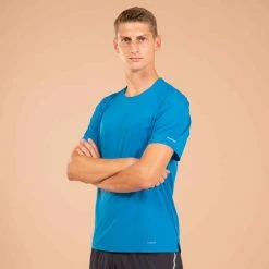 EVADICT Laufshirt Kurzarm Trailrunning Herren - Perf Blau