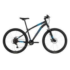 Rockrider Mountainbike Trekking ST 120 27,5 Zoll Schwarz/blau