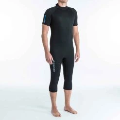 Tribord Neoprenanzug Segeln Jolle Katamaran Herren 2 mm 3/4 Hose Schwarz