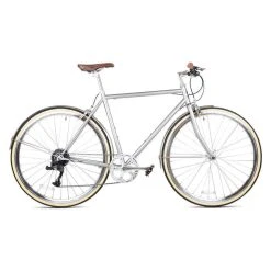 6KU Odyssey 8SP City Bike - Brandford Silver