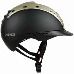 Casco Reithelm MISTRALL-2 EDITION Schwarz/olive Struktur