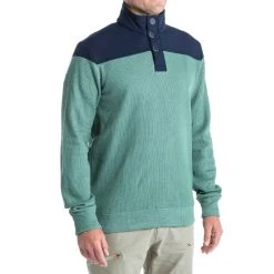 Tribord Segelpullover Herren 300 Khaki/blau