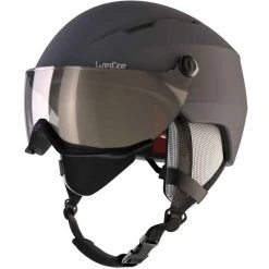 WEDZE Skihelm Mit Visier Erwachsene - H350 Grau