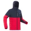 WEDZE Skijacke 100 Herren Warm Mittlere Länge - Blau/rot