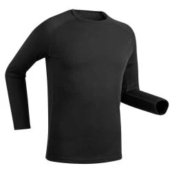 WEDZE Skiunterwäsche Funktionsshirt Herren - BL 100 Schwarz