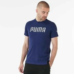 T-Shirt Puma Active Marineblau Herren