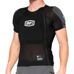 100% Tarka Short Sleeve - Protektor Shirt - Schwarz