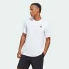 Tennis T-Shirt Kurzarm Herren - Adidas Club T-Shirt Weiss