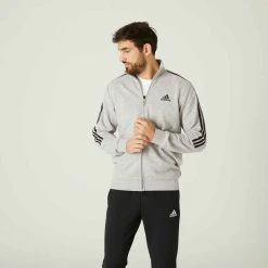 Trainingsanzug Fitness Adidas Aeroready Baumwolle Herren Graumeliert