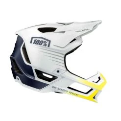 100% Trajecta Helm - Blau/Weiß