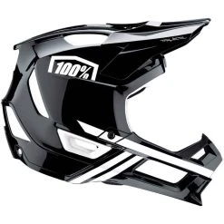 100% Trajecta Helm Mit Fidlock - Black/white