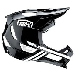 100% Trajecta Helm - Schwarz/Weiß