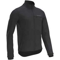 TRIBAN Winterjacke Rennrad Langarm RC100 Herren Schwarz